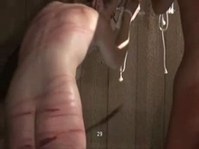 Extreme whipping punishment for two girls