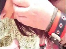 German female Slave in public
