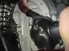 Whipping strapon and CBT