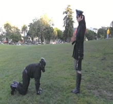 Outdoor Femdom Pet Play