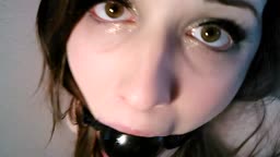 Ball gagged Drooler