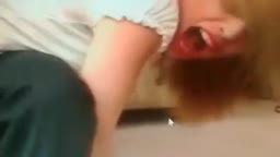 Spanked over the knee