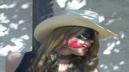 Outdoor Bondage of a Cowgirl