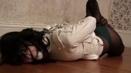 Straightjacket and hogtie