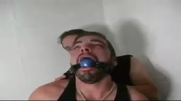 Gay BDSM - Gagged and tied