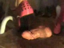 Pink pumps crushing his balls