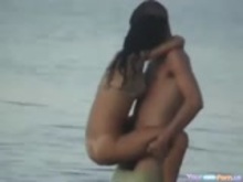 Crazy Couple Fucks In The Sea