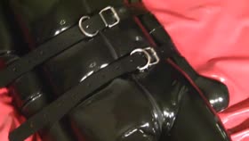 Superb Latex Footjob from Domme