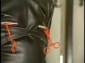 Leather Mistress and slave