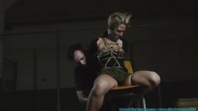 Adara getting tied up and dominated