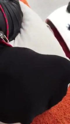 Tied cocksucker in latex