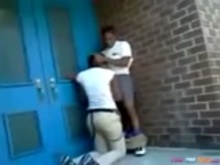 Vanilla - Black Teen Slut Sucks Cock In Public