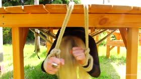 Under the table bondage outdoors