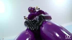 Glass dildo and Latex Lucy