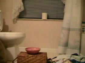 Petgirl's piss training in toilet