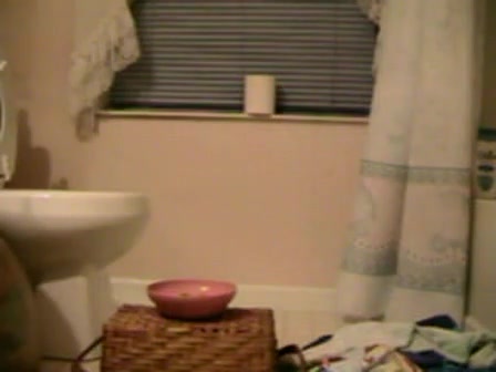 Petgirl's piss training in toilet
