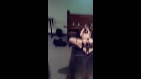 Tormenting and playing with my slut slave
