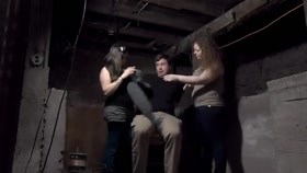 2 Women Dominating One Man