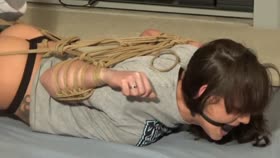 Hogtied in socks