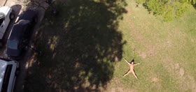 Outdoor bondage with sticks