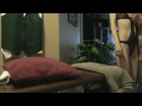 Rough fuck over the table