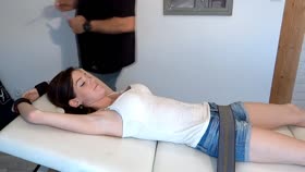 Cute girl tickled