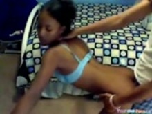 Vanilla - Cute Black Teen Homemade Sextape