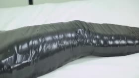 Mummified on bed