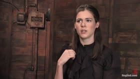 Isobel gets to cum and tied