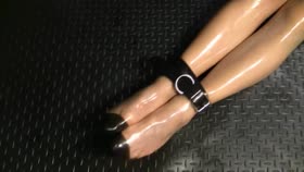 Rubber and handjob Femdom