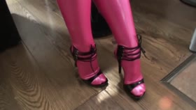 All rubber fucking for the sub girl