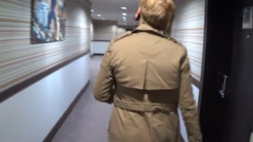 Hogtied on hotel floor