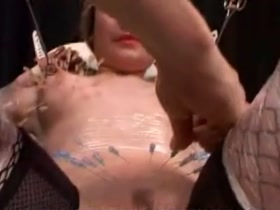 Blond Slave Pincushion Boobs 2 of 2
