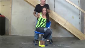 Taped and gagged in the cellar