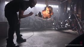 suspended hogtie and fucking