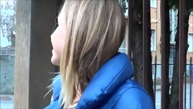 Blonde MILF in duct tape