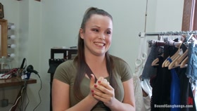 Bound to get gangbanged