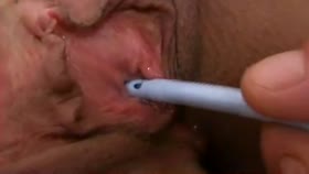 Needle Pussy Torture with Catheter