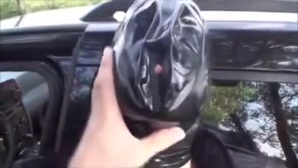 Latex Slut Fucked Outdoors