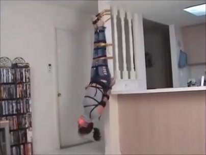 Upside down on the wall