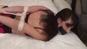 Tied up in lingerie