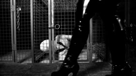 Her caged Male Slave