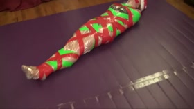 Escape Challenge from Saran Wrap and Tape