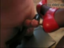 Small clip of heel insertion