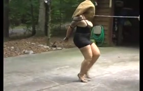 Bitch goes for a walk