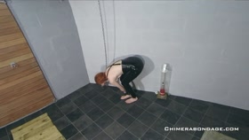 Redhead and Self Bondage