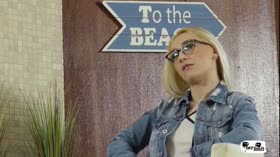 Romanian Blonde's Ass and Throat Limits Tested