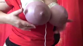 Bitch slapping her Bound Tits