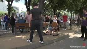 Dulce Mariposa Humiliated Outdoors By Princess Donna and James Deen