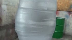 Blonde Taped to a Pole